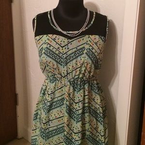 🎉 MINT TRIBAL PRINT DRESS!